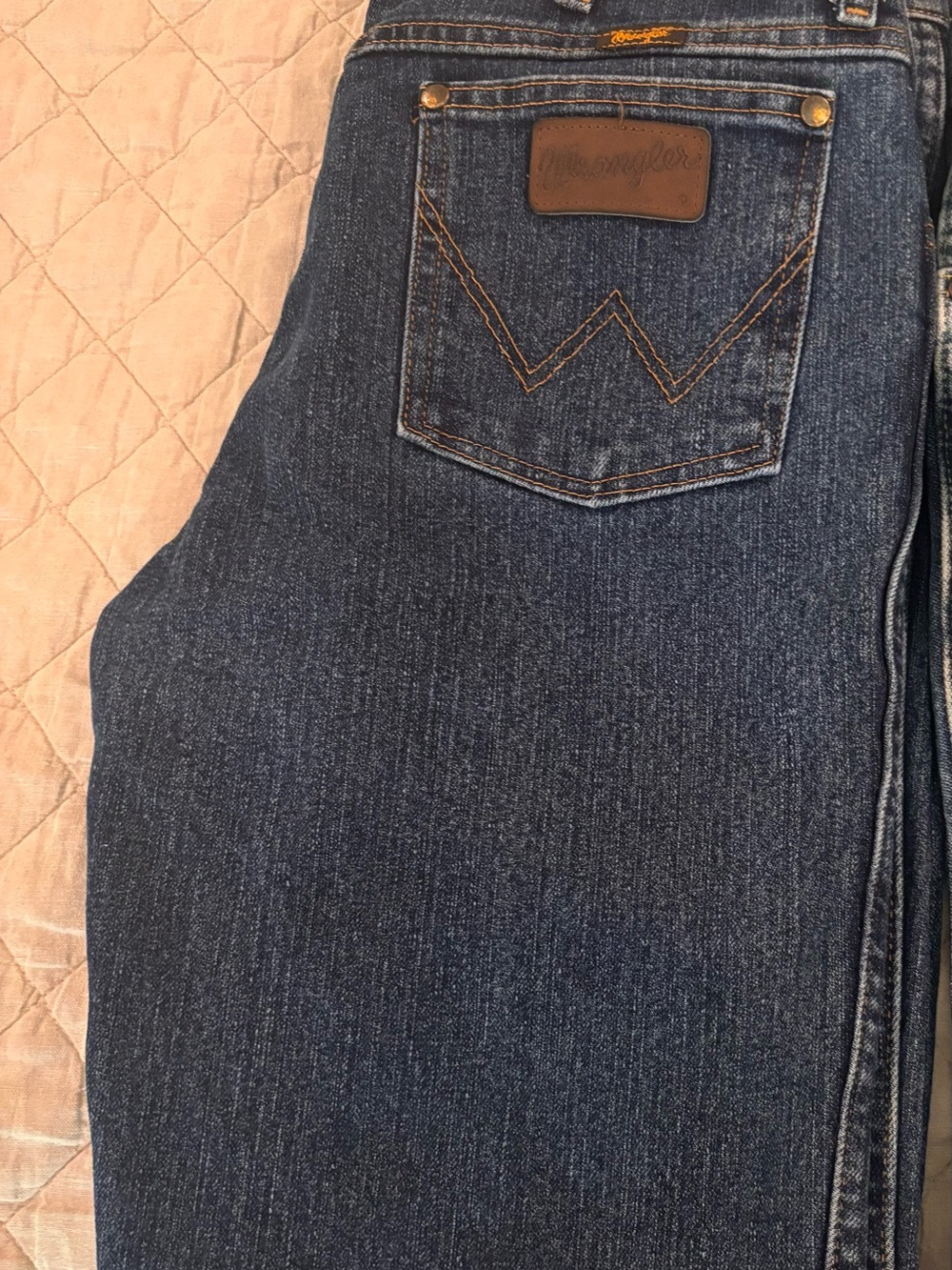 Wrangler Men’s Classic Dark Blue Denim Jeans 31x30